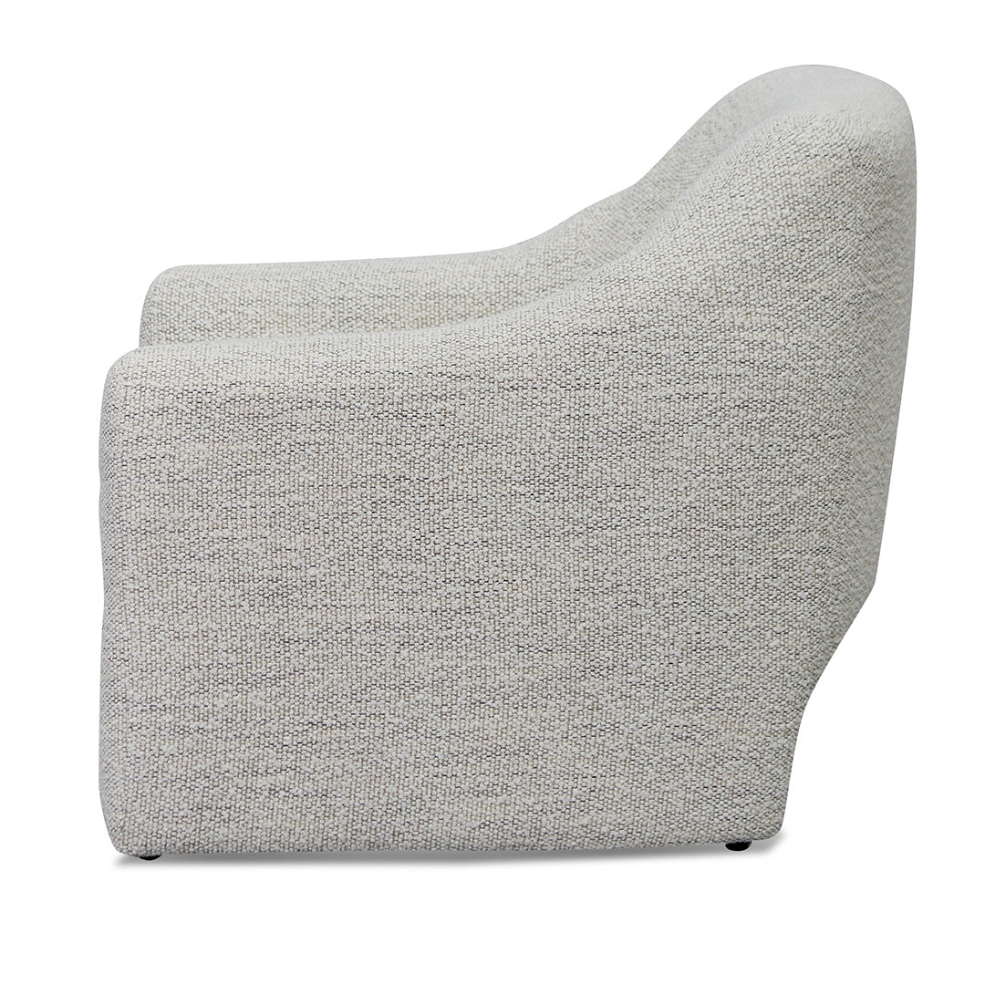 Fabric Armchair - Fog Grey-Calibre-Prime Furniture