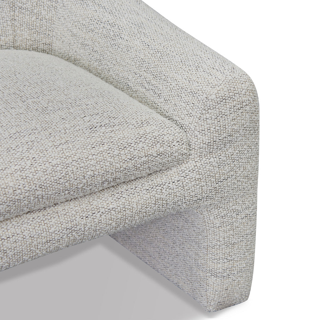 Fabric Armchair - Fog Grey-Calibre-Prime Furniture