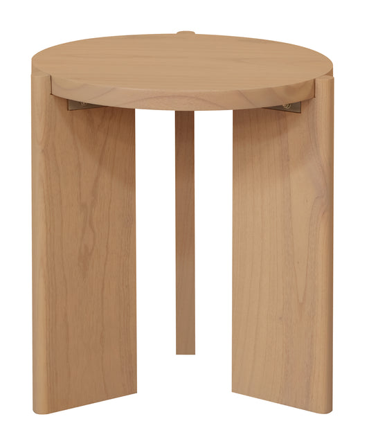 Apollo Round Side Table (Natural)-Side Table-Centrum Furniture-Prime Furniture