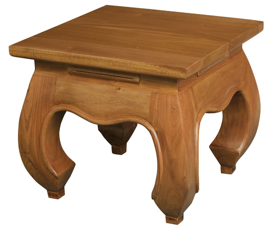 Dynasty Lamp Table (Light Pecan)-Side Table-Centrum Furniture-Prime Furniture