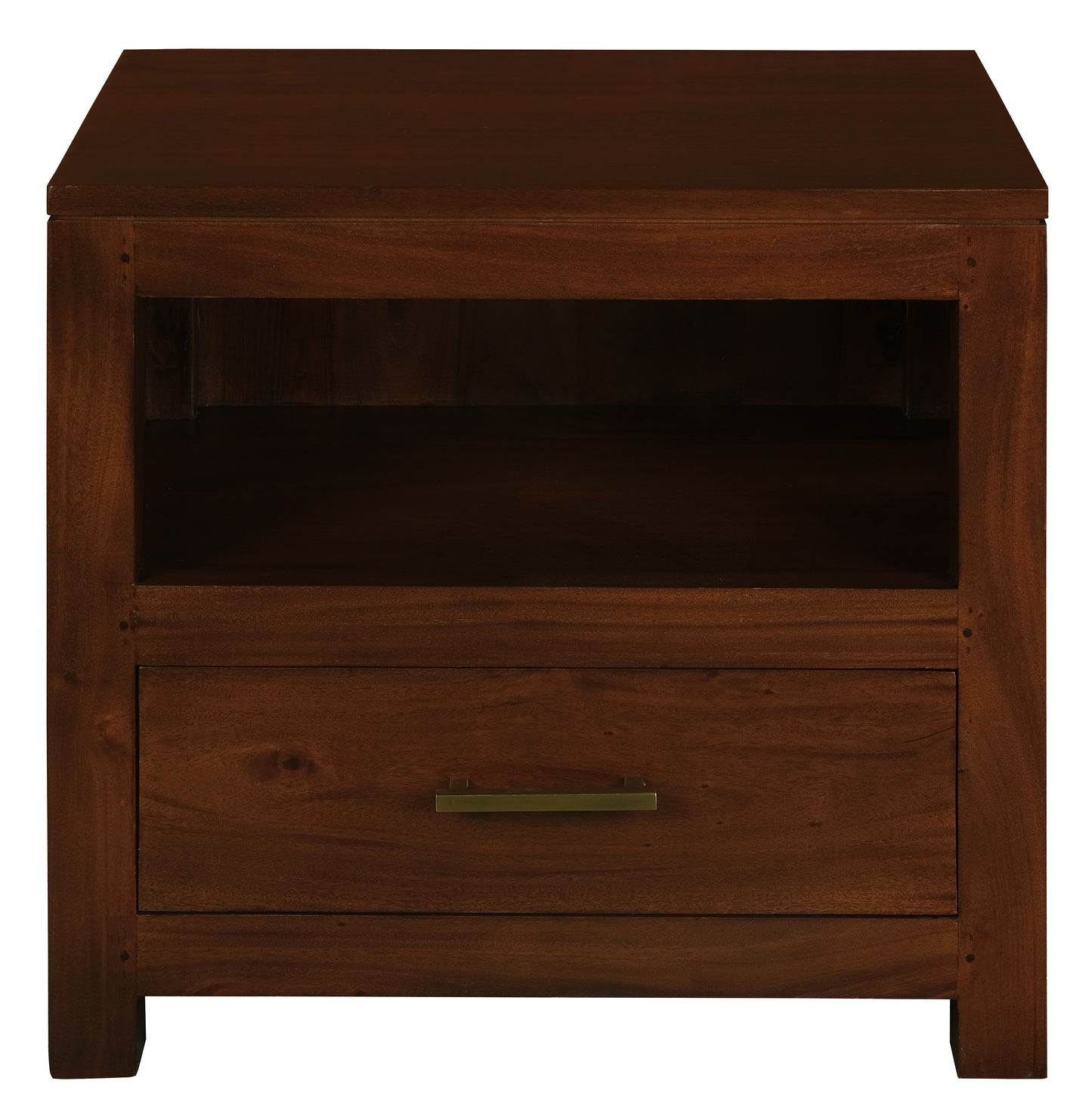 Paris 1 Drawer Lamp Table (Mahogany)-Side Table-Centrum Furniture-Prime Furniture