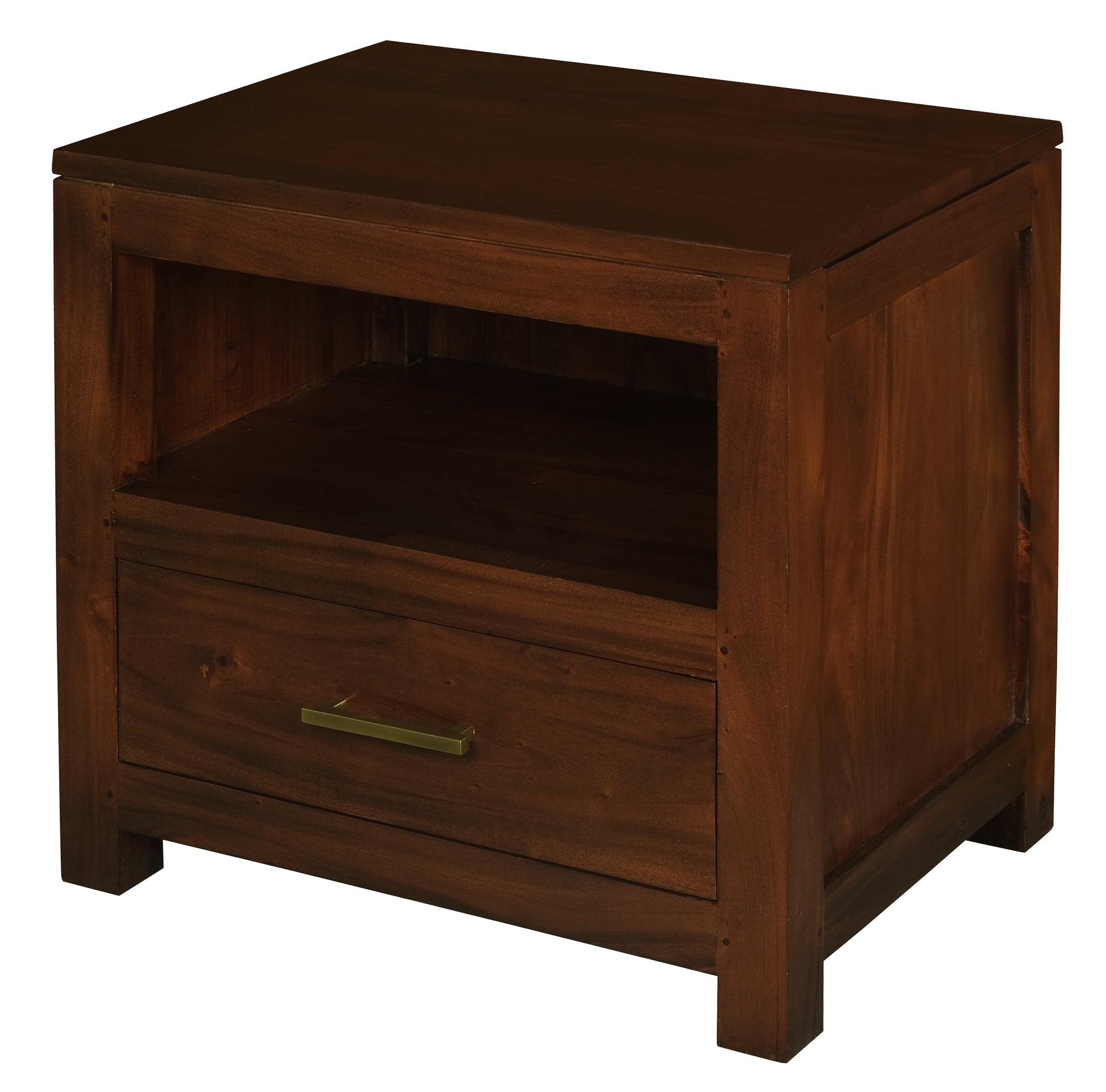 Paris 1 Drawer Lamp Table (Mahogany)-Side Table-Centrum Furniture-Prime Furniture