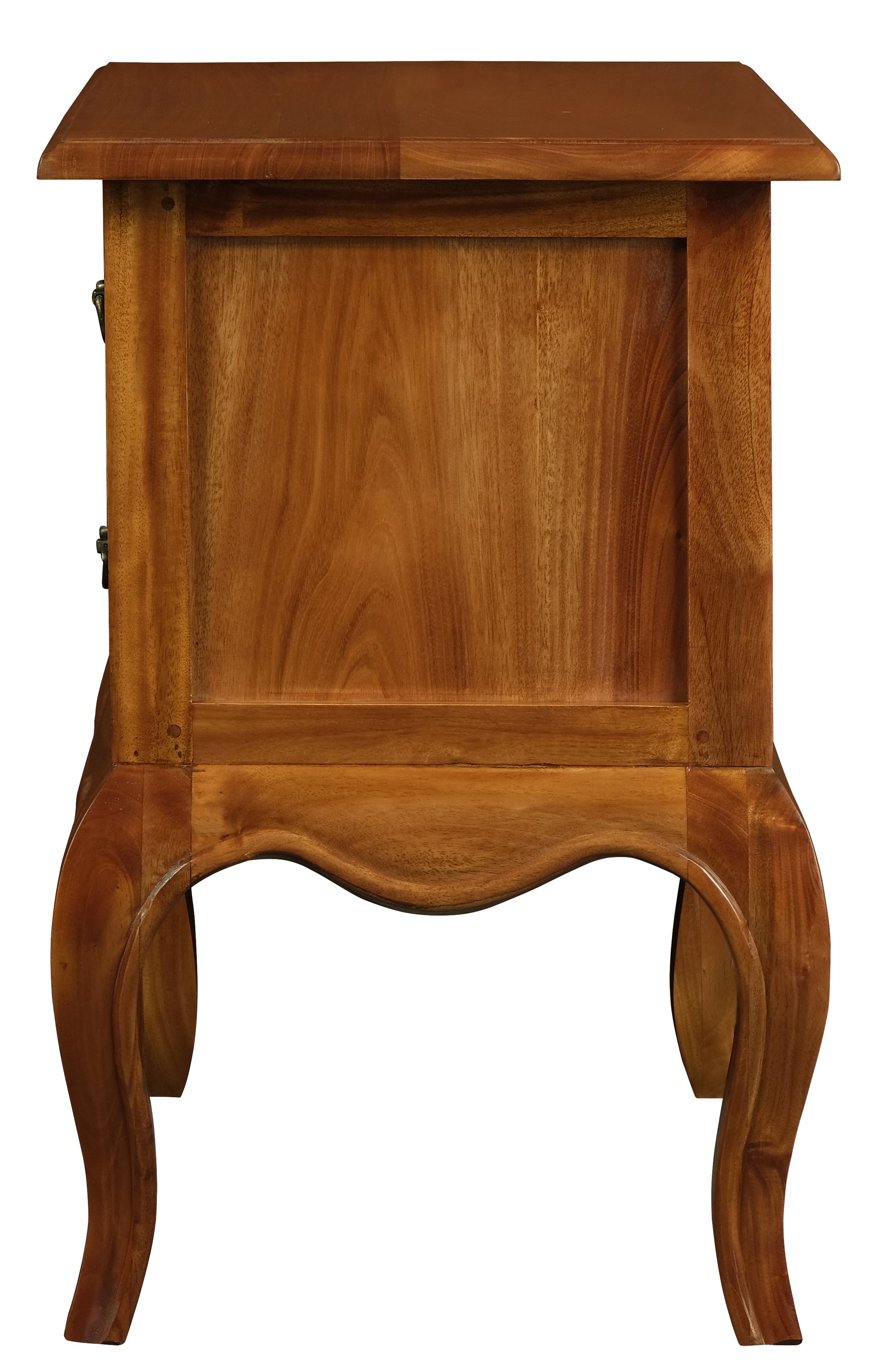 French Provincial 2 Drawer Side Table (Light Pecan)-Side Table-Centrum Furniture-Prime Furniture