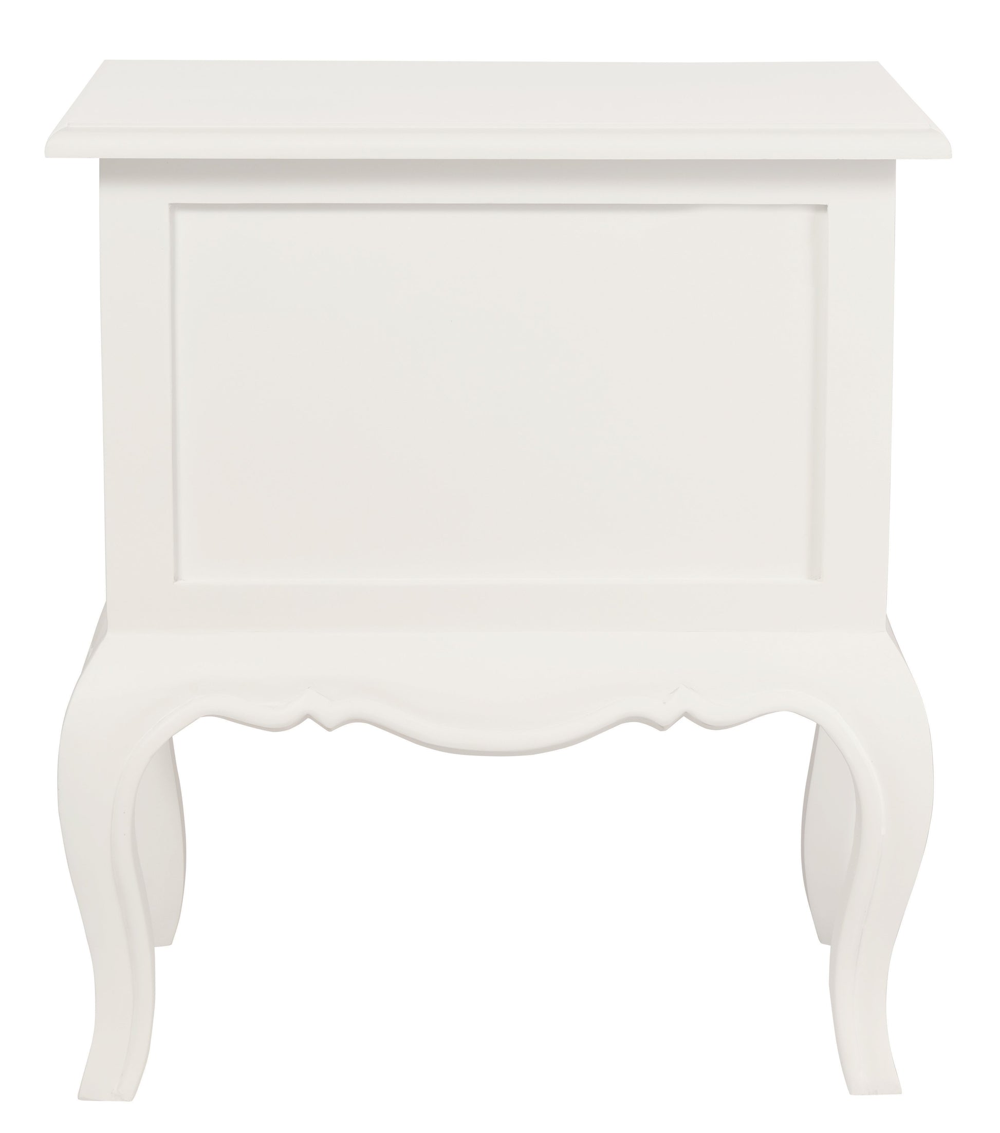 French Provincial 2 Drawer Side Table (White)-Side Table-Centrum Furniture-Prime Furniture