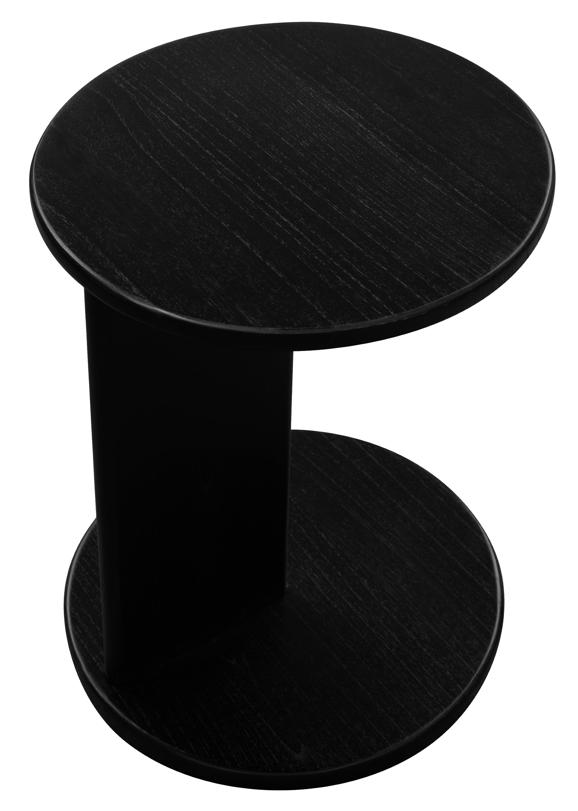 Brentwood Round Lamp Table (Black)-Side Table-Centrum Furniture-Prime Furniture