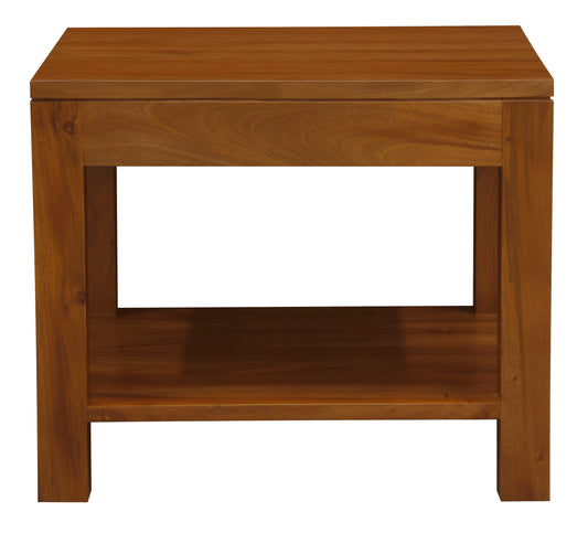 Amsterdam Side Table 60 x 60 cm (Light Pecan)-Side Table-Centrum Furniture-Prime Furniture