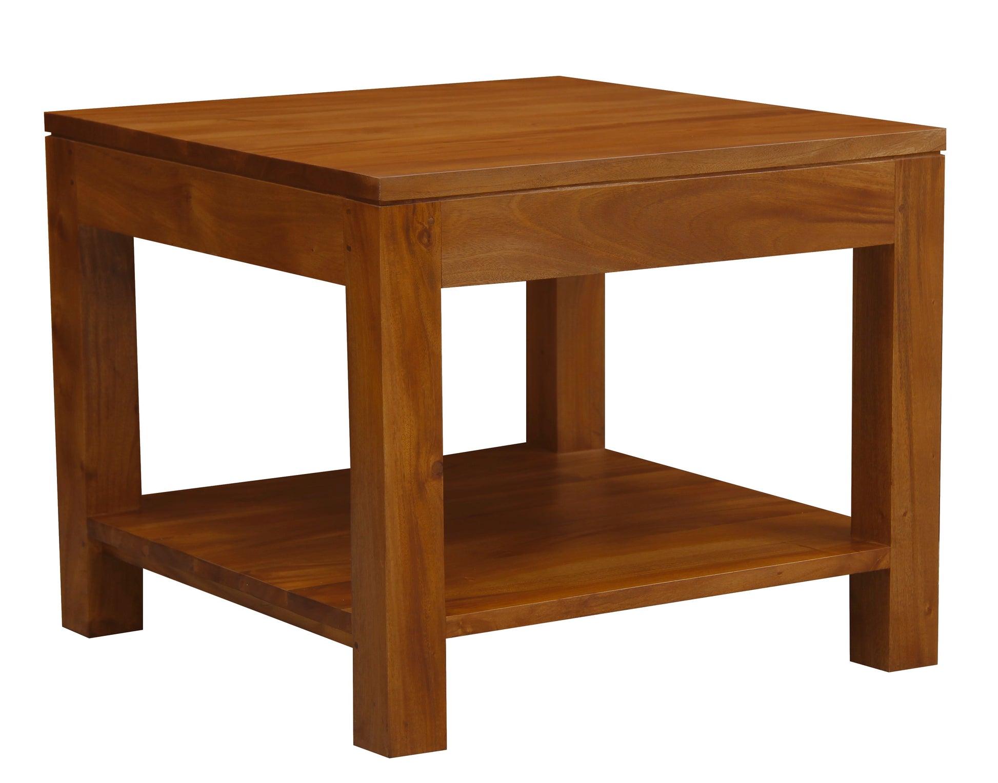 Amsterdam Side Table 60 x 60 cm (Light Pecan)-Side Table-Centrum Furniture-Prime Furniture