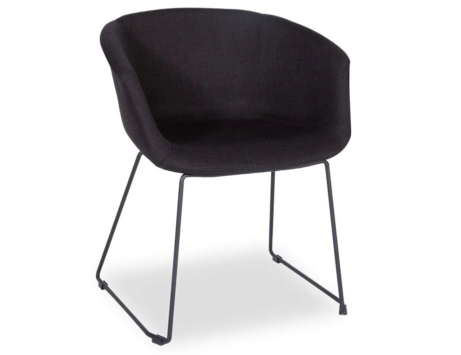 Lonsdale Armchair - Sleek Black Design for Modern Spaces-Armchair-Level-Prime Furniture