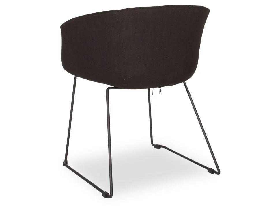 Lonsdale Armchair - Sleek Black Design for Modern Spaces-Armchair-Level-Prime Furniture