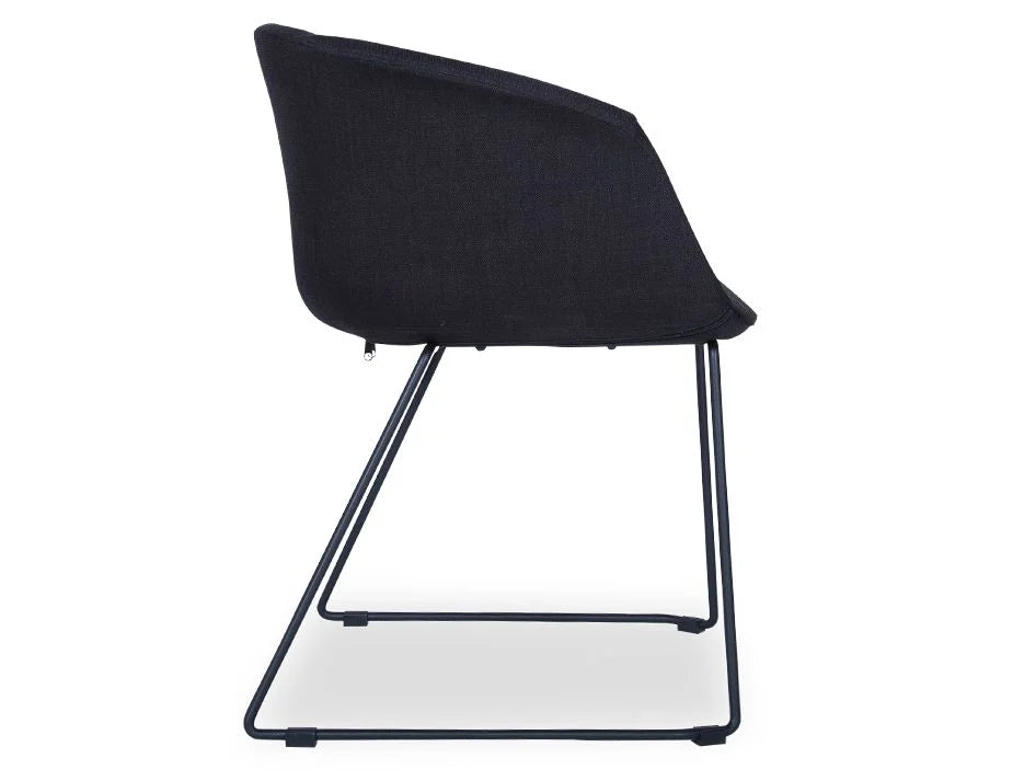 Lonsdale Armchair - Sleek Black Design for Modern Spaces-Armchair-Level-Prime Furniture