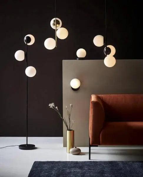 Nordlux Lilly Pendant Brass/opal-Pendant-Form Lighting-Prime Furniture