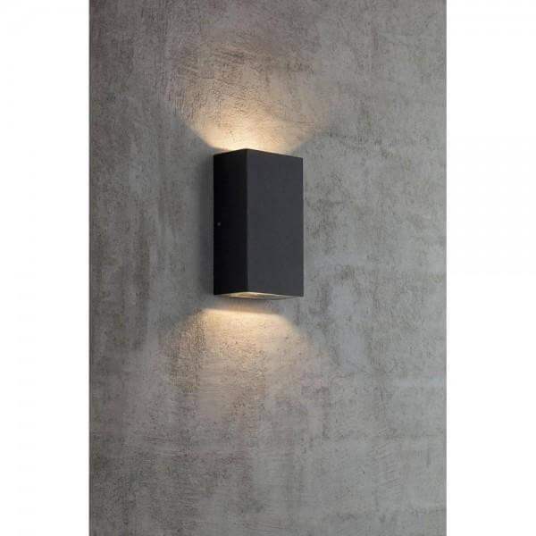 Nordlux Rold Kubi Wall Black-Wall Sconce-Form Lighting-Prime Furniture