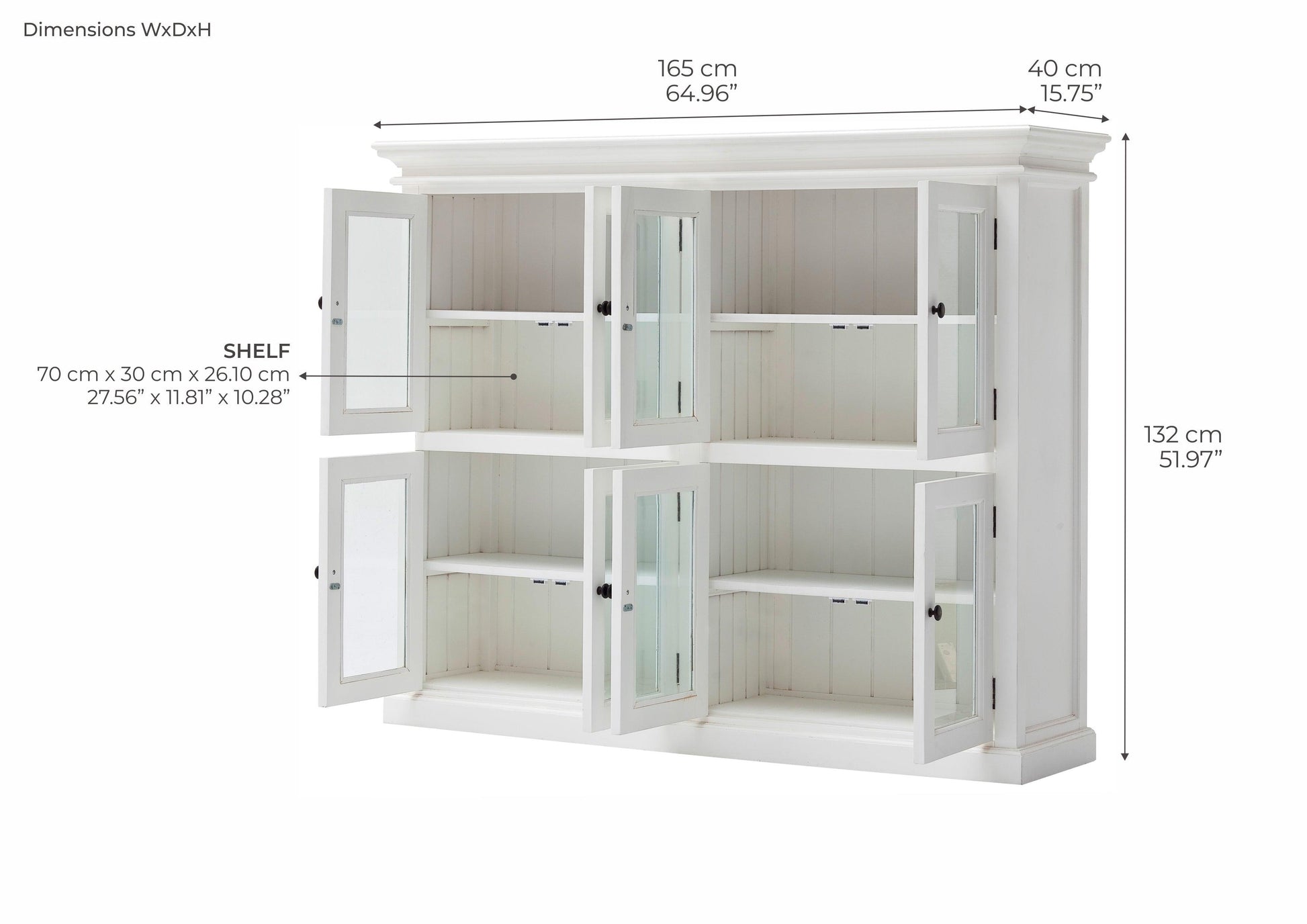 NovaSolo Pantry 8 Doors CA615-Storage Cabinet-NovaSolo-Prime Furniture