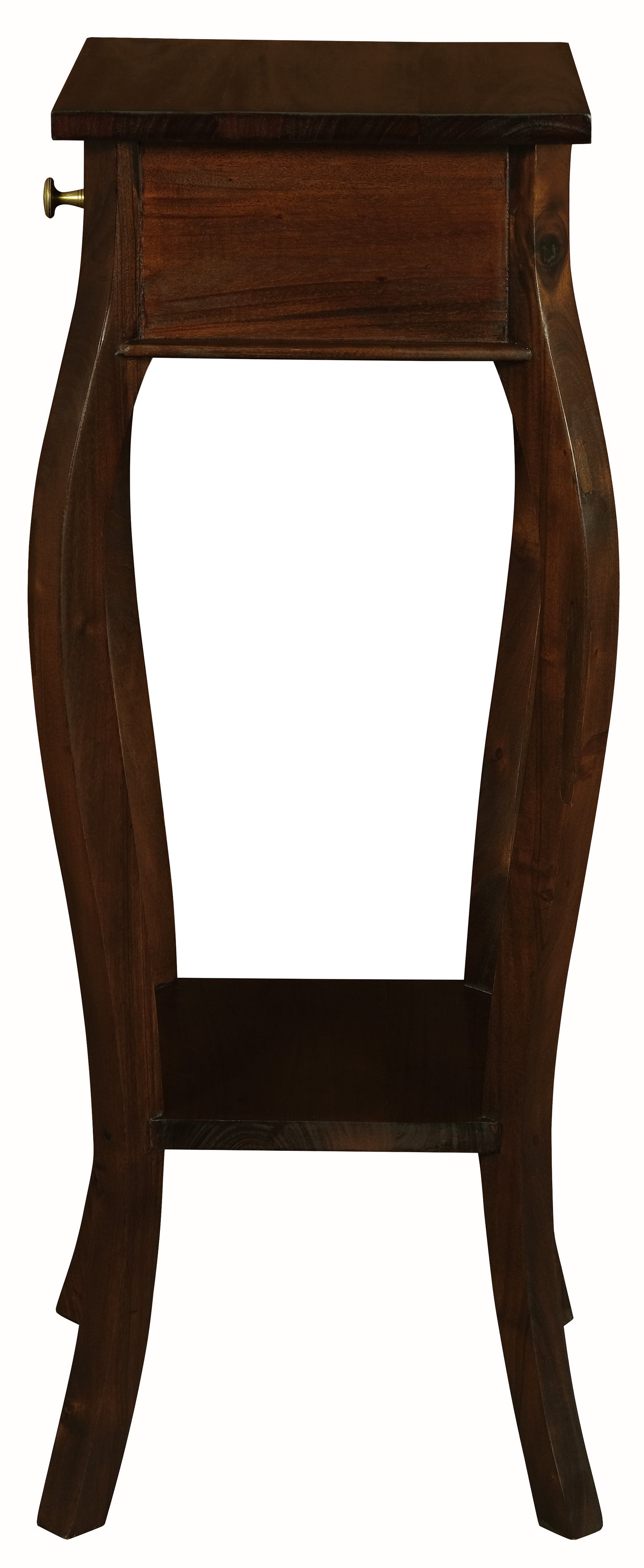 Queen Anne 1 Drawer Plant Stand (Mahogany)-Plant Stands & Decor-Centrum Furniture-Prime Furniture