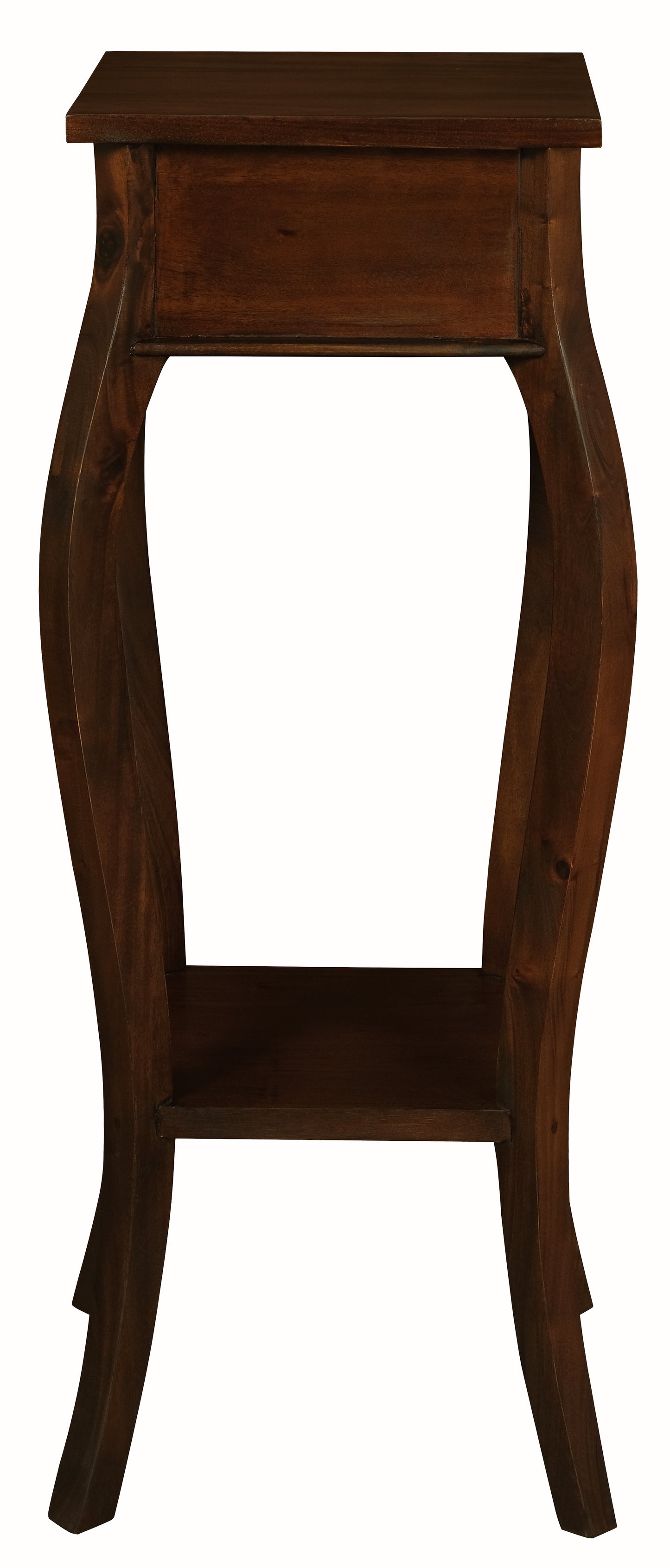 Queen Anne 1 Drawer Plant Stand (Mahogany)-Plant Stands & Decor-Centrum Furniture-Prime Furniture