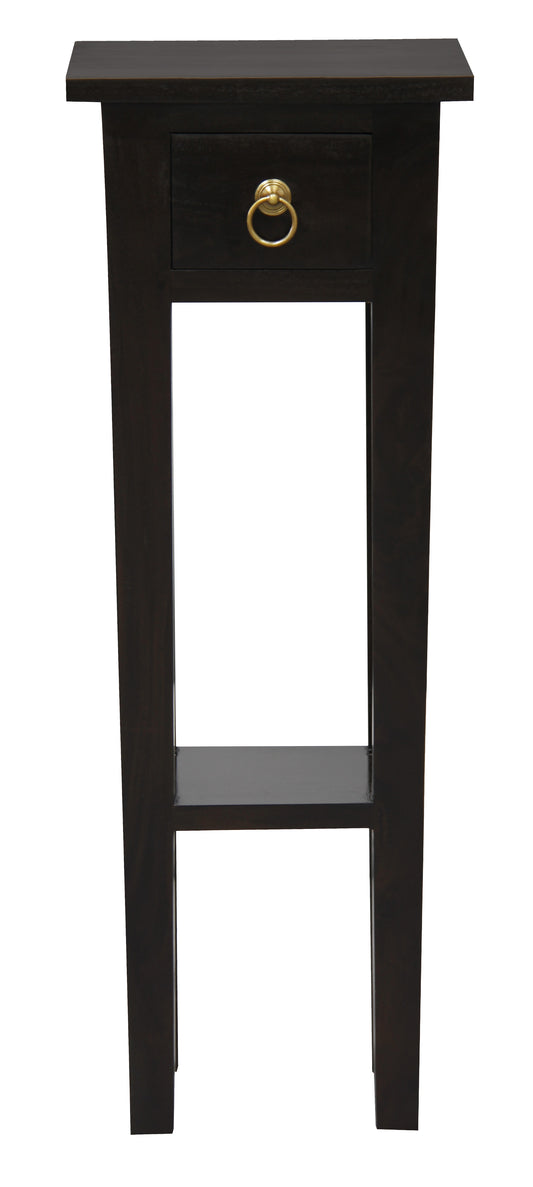 Tasmania 1 Drawer Plant Stand (Chocolate)-Plant Stands & Decor-Centrum Furniture-Prime Furniture