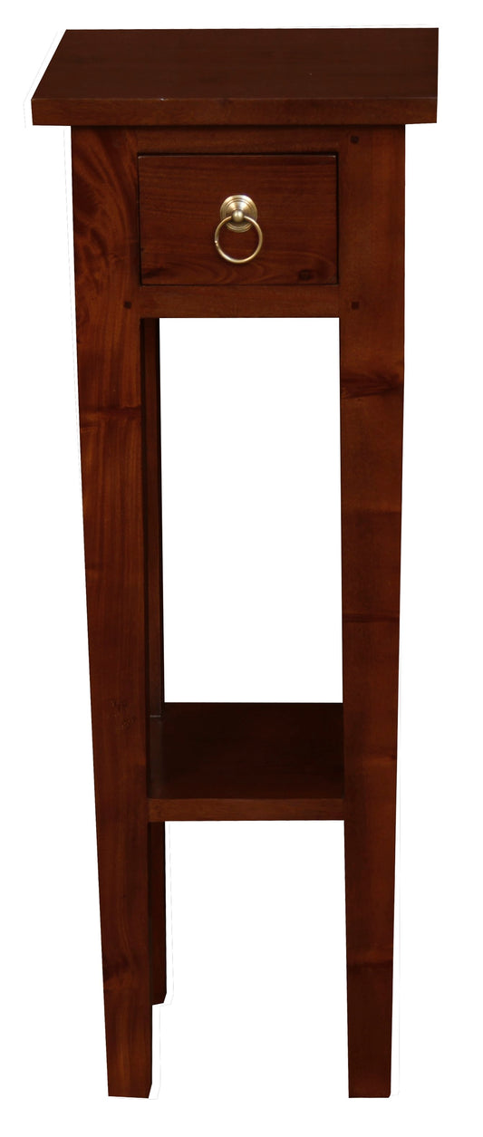 Tasmania 1 Drawer Plant Stand (Mahogany)-Plant Stands & Decor-Centrum Furniture-Prime Furniture