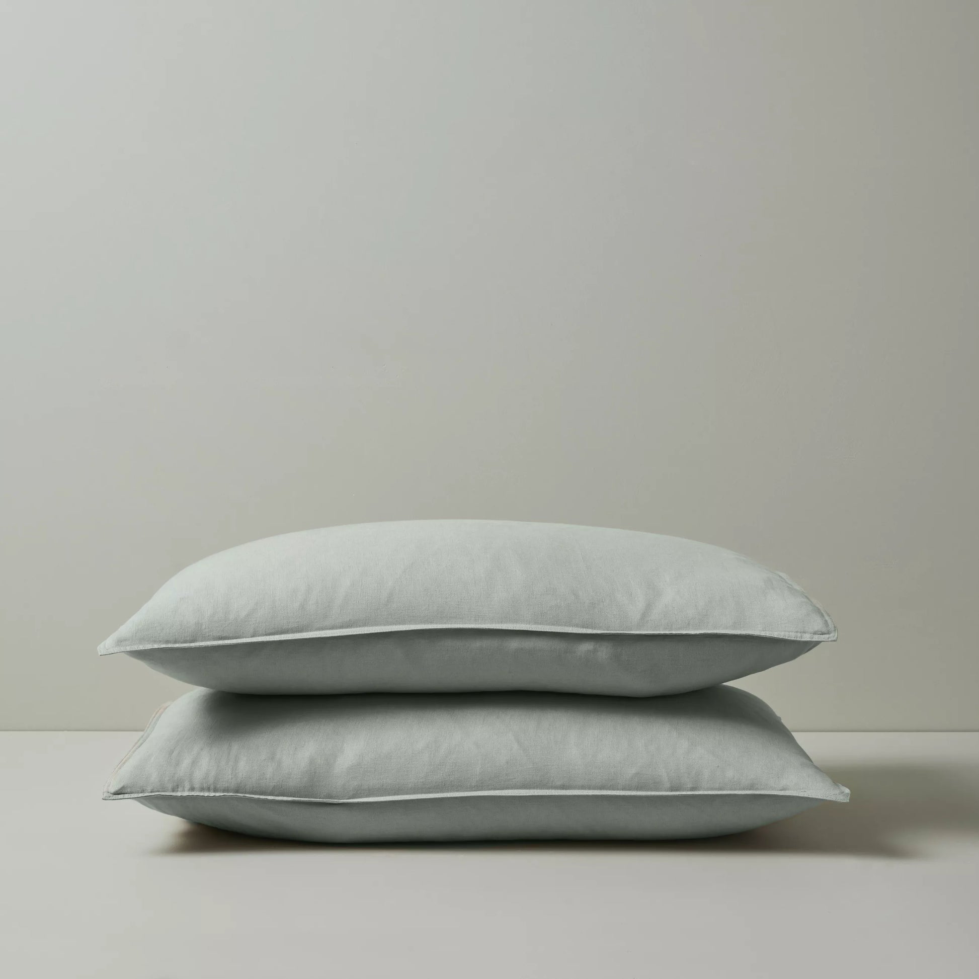 Weave Ravello Linen Pillow Case Pair - Sage-Sheets & Pillow Cases-Weave-Standard-Prime Furniture