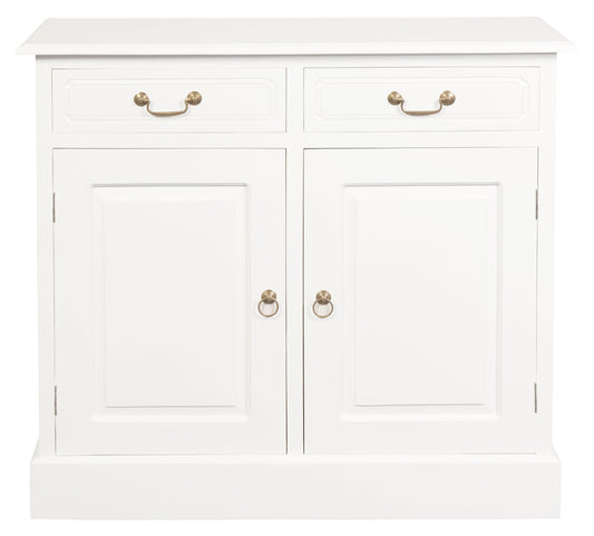 Tasmania 2 Door 2 Drawer Entertainment Unit (White)-Entertainment Unit-Centrum Furniture-Prime Furniture