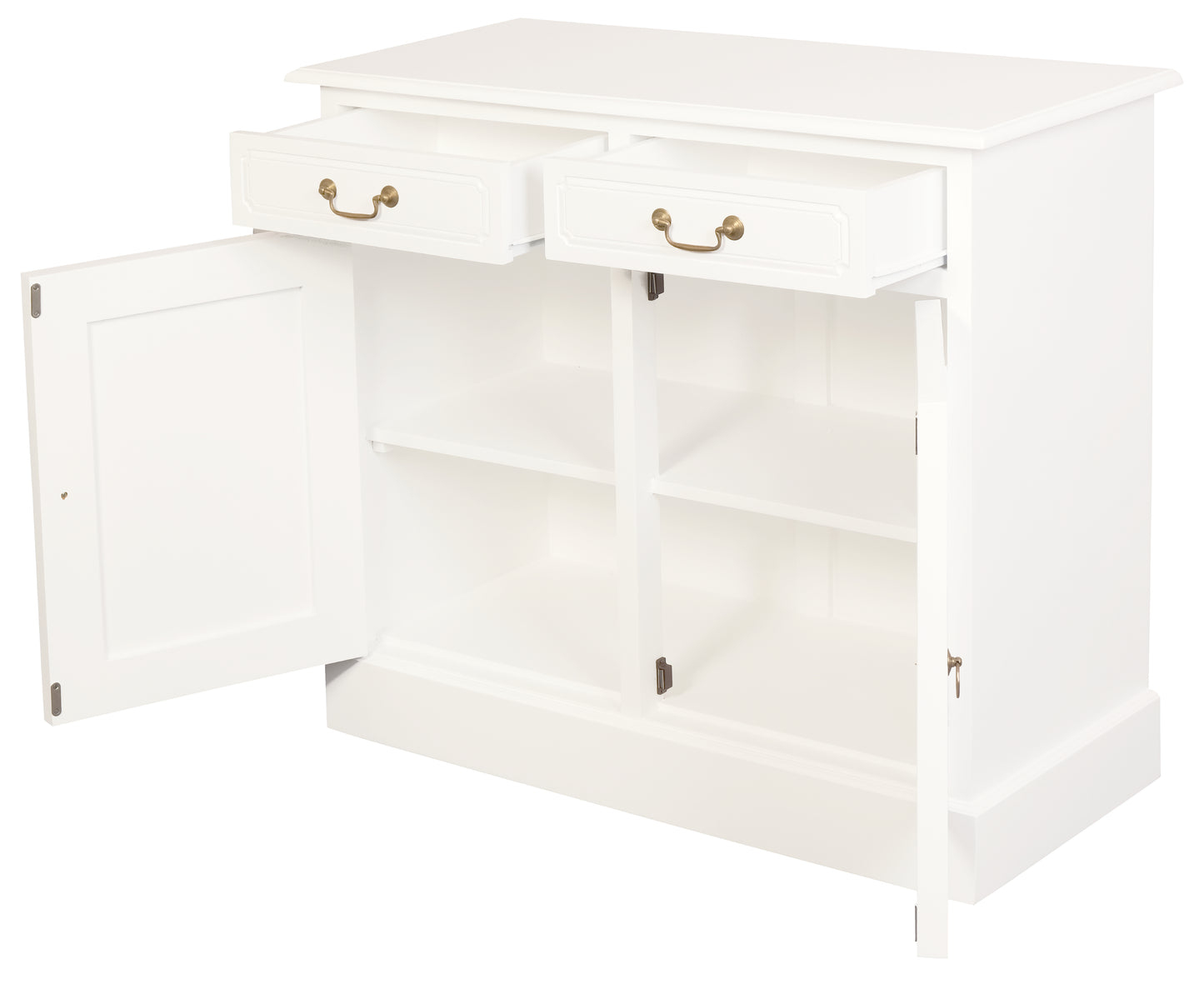 Tasmania 2 Door 2 Drawer Buffet (White)-Sideboards & Buffets-Centrum Furniture-Prime Furniture