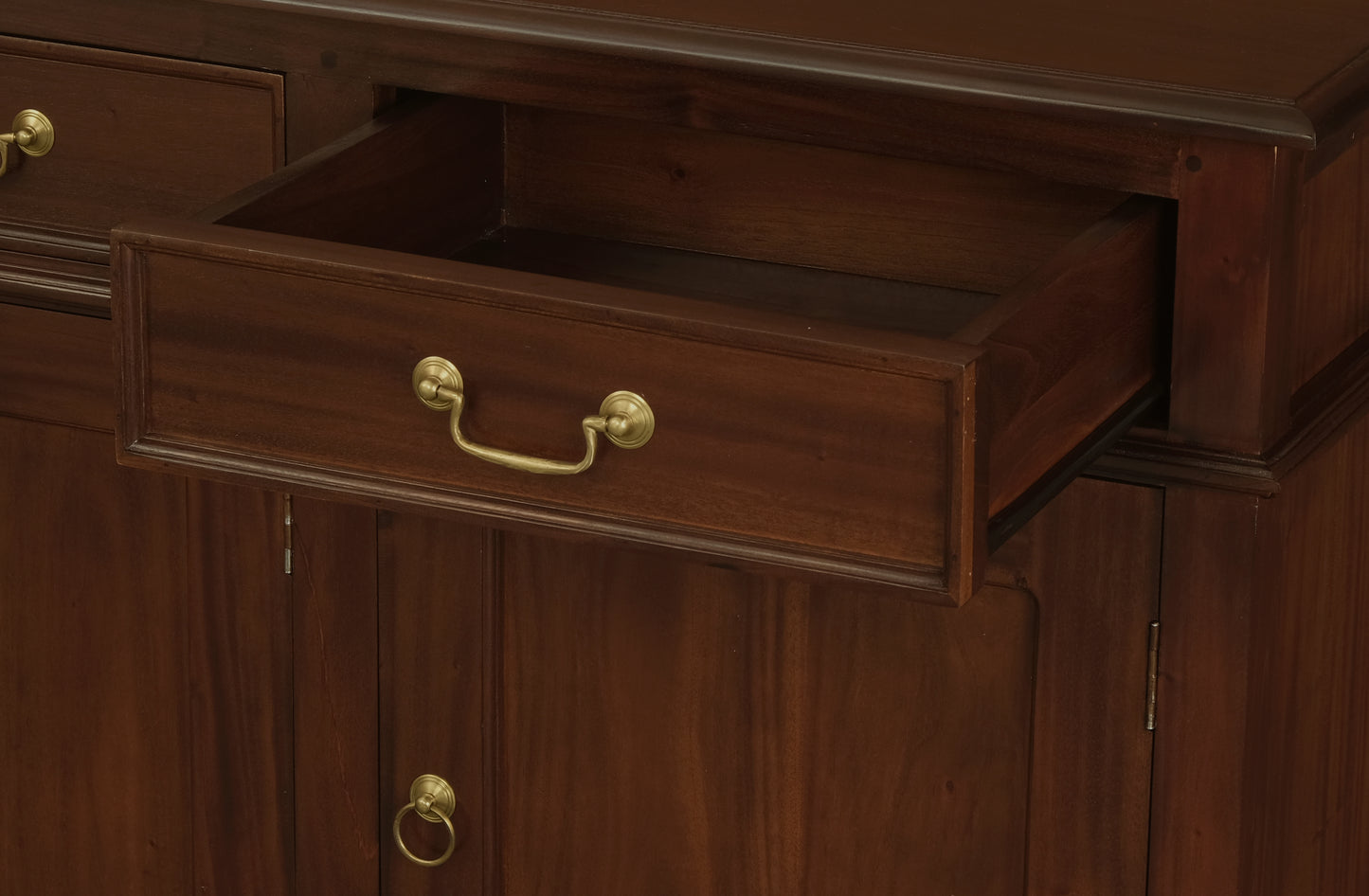 Queen Anne 4 Door 4 Drawer Buffet (Mahogany)-Sideboards & Buffets-Centrum Furniture-Prime Furniture