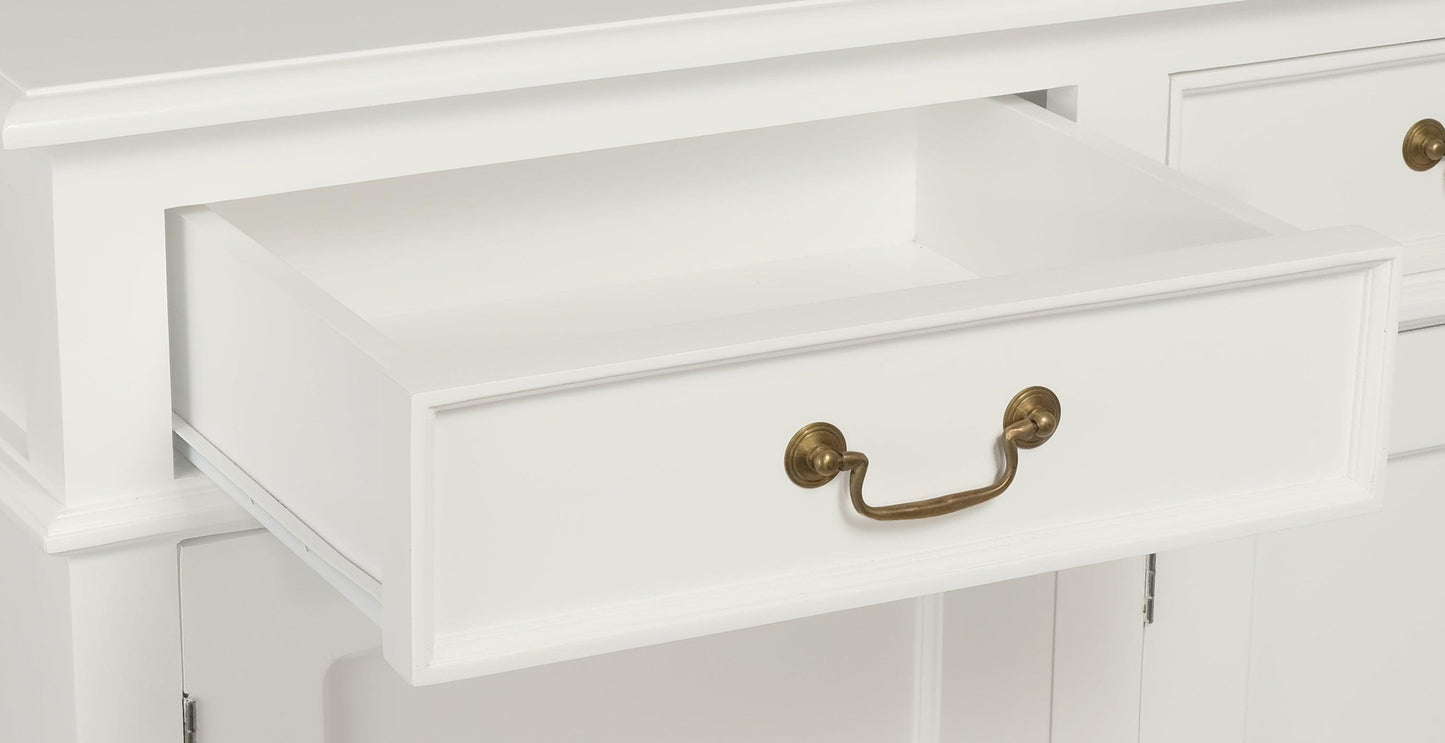 Queen Ann 4 Door 4 Drawer Buffet (White)-Buffet-Centrum Furniture-Prime Furniture