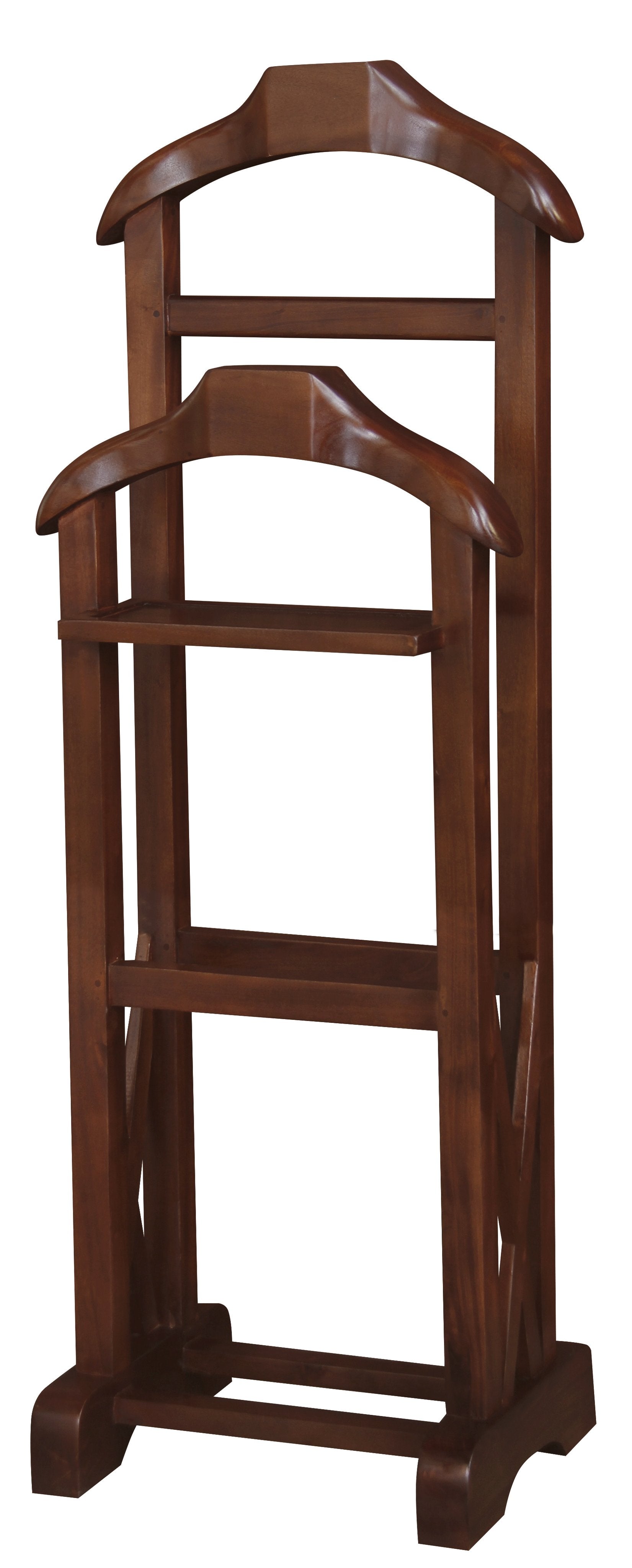 Nueva Double Vallet (Mahogany)-Coat Racks & Stands-Centrum Furniture-Prime Furniture