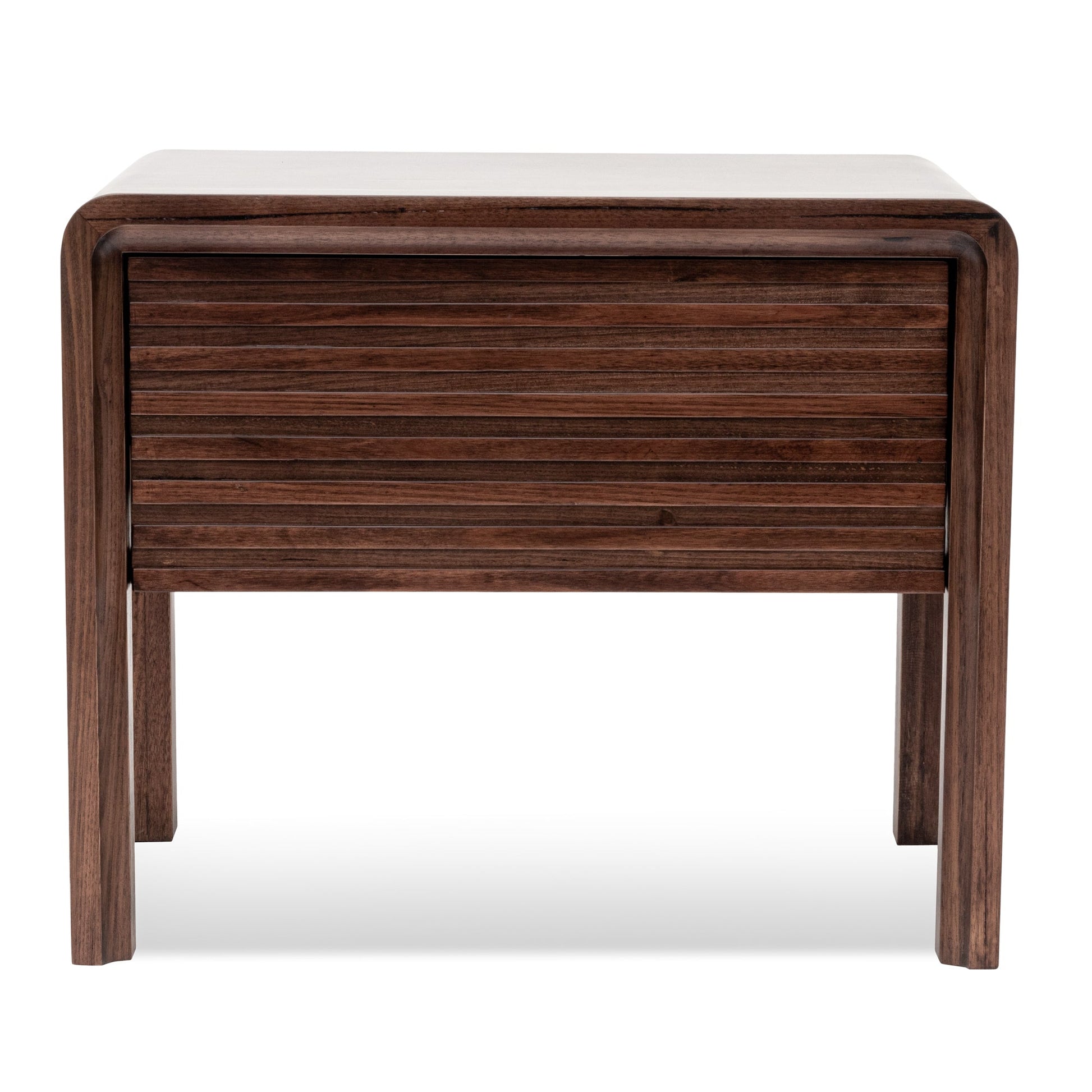 Single Drawer Bedside Table - Walnut-Bedside Table-Calibre-Prime Furniture