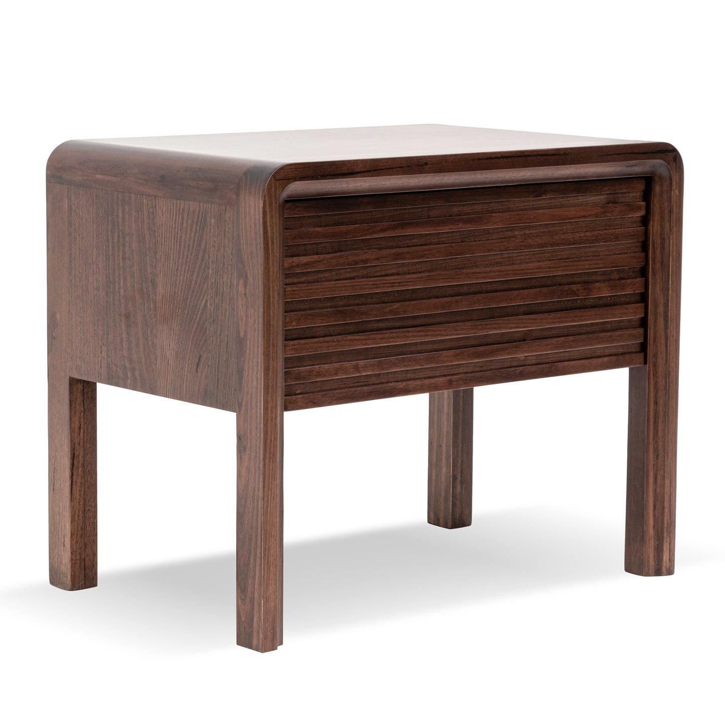 Single Drawer Bedside Table - Walnut-Bedside Table-Calibre-Prime Furniture