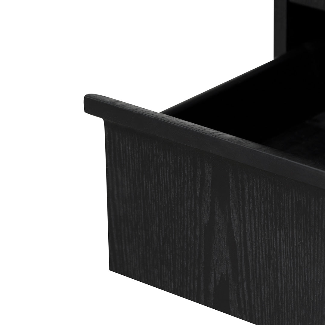 Bedside Table - Full Black-Bedside Table-Calibre-Prime Furniture