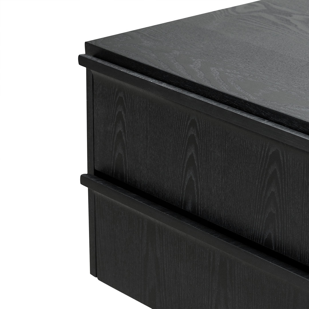 Bedside Table - Full Black-Bedside Table-Calibre-Prime Furniture