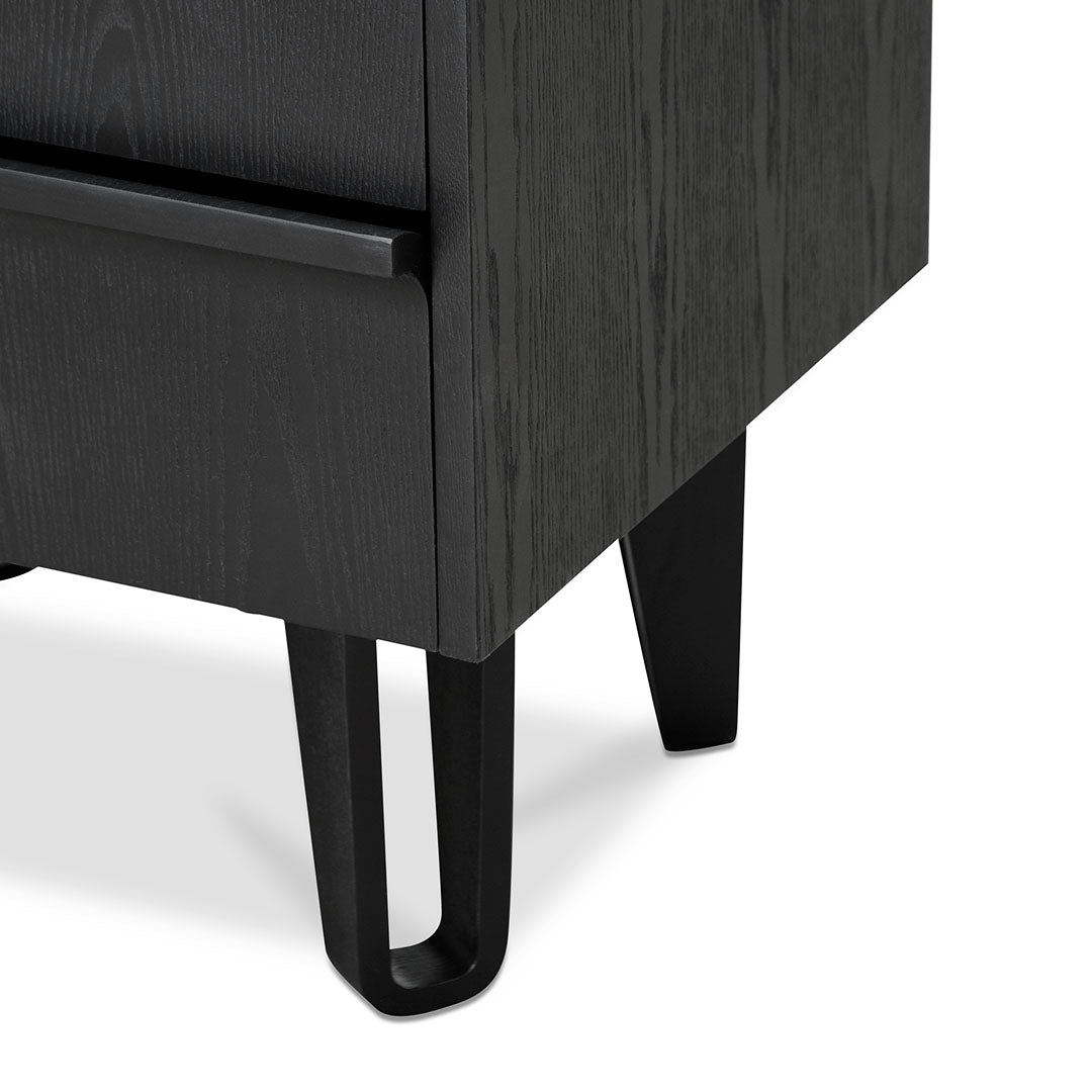 Bedside Table - Full Black-Bedside Table-Calibre-Prime Furniture