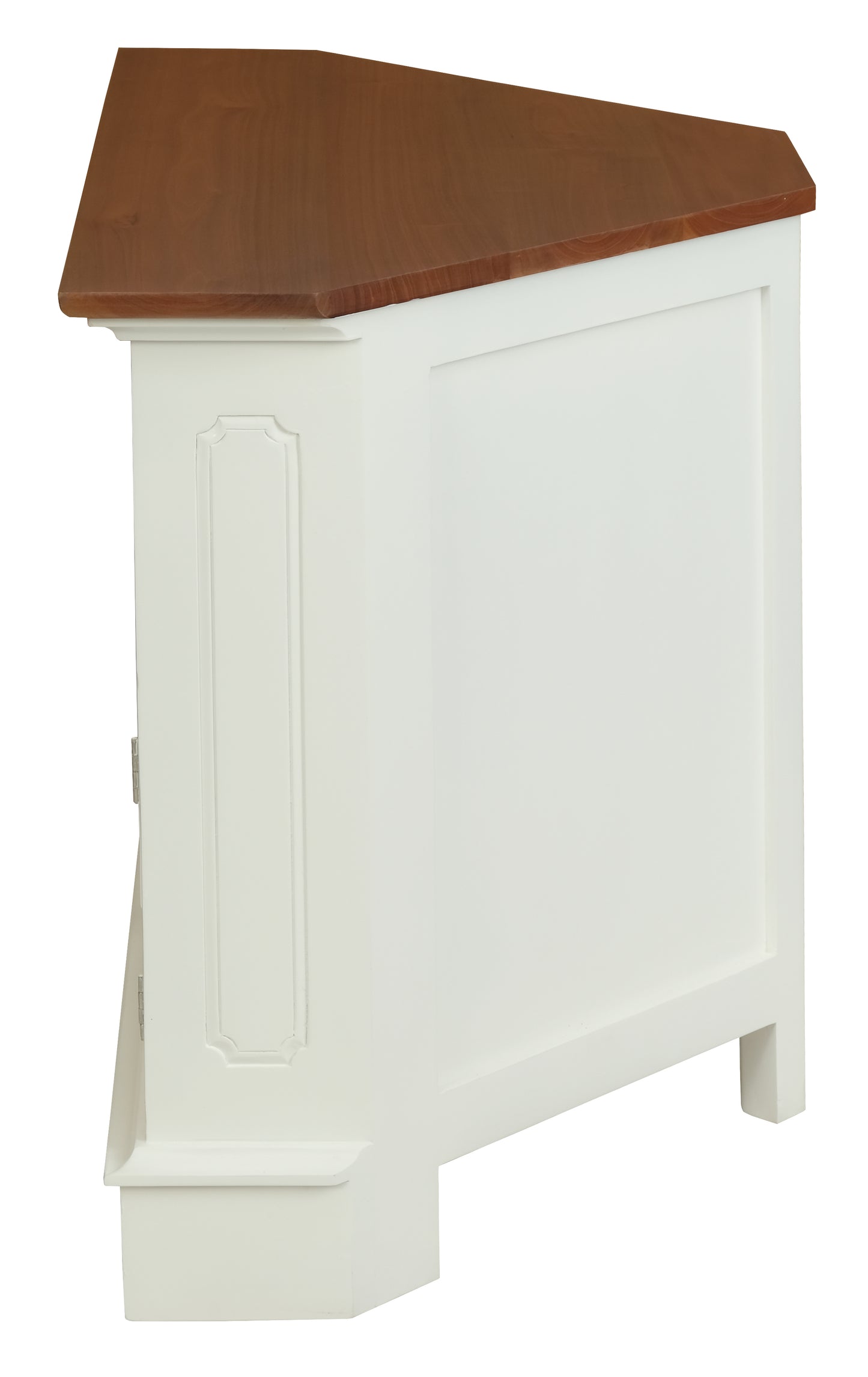 Tasmania 2 Door Corner TV Stand (White Caramel)-TV Stands & Entertainment Units-Centrum Furniture-Prime Furniture