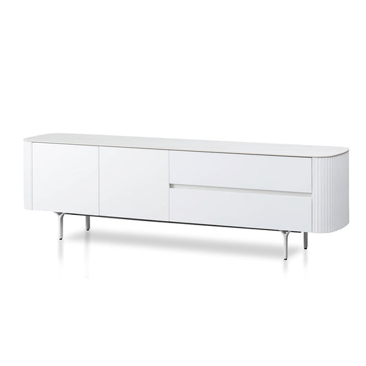 1.8m Entertainment TV Unit - White-Entertainment Unit-Calibre-Prime Furniture