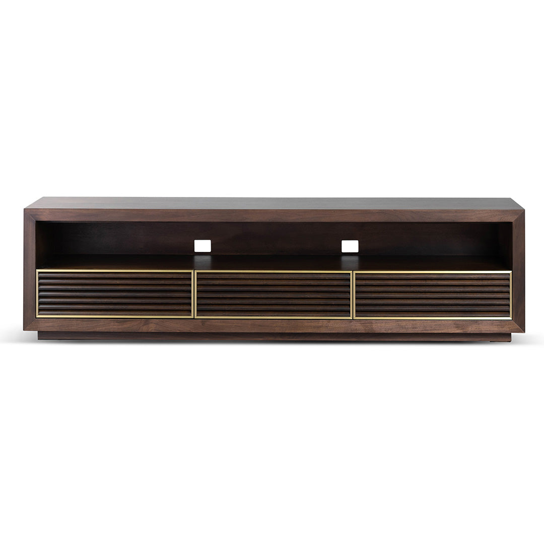 2m TV Entertainment Unit - Walnut-Entertainment Unit-Calibre-Prime Furniture