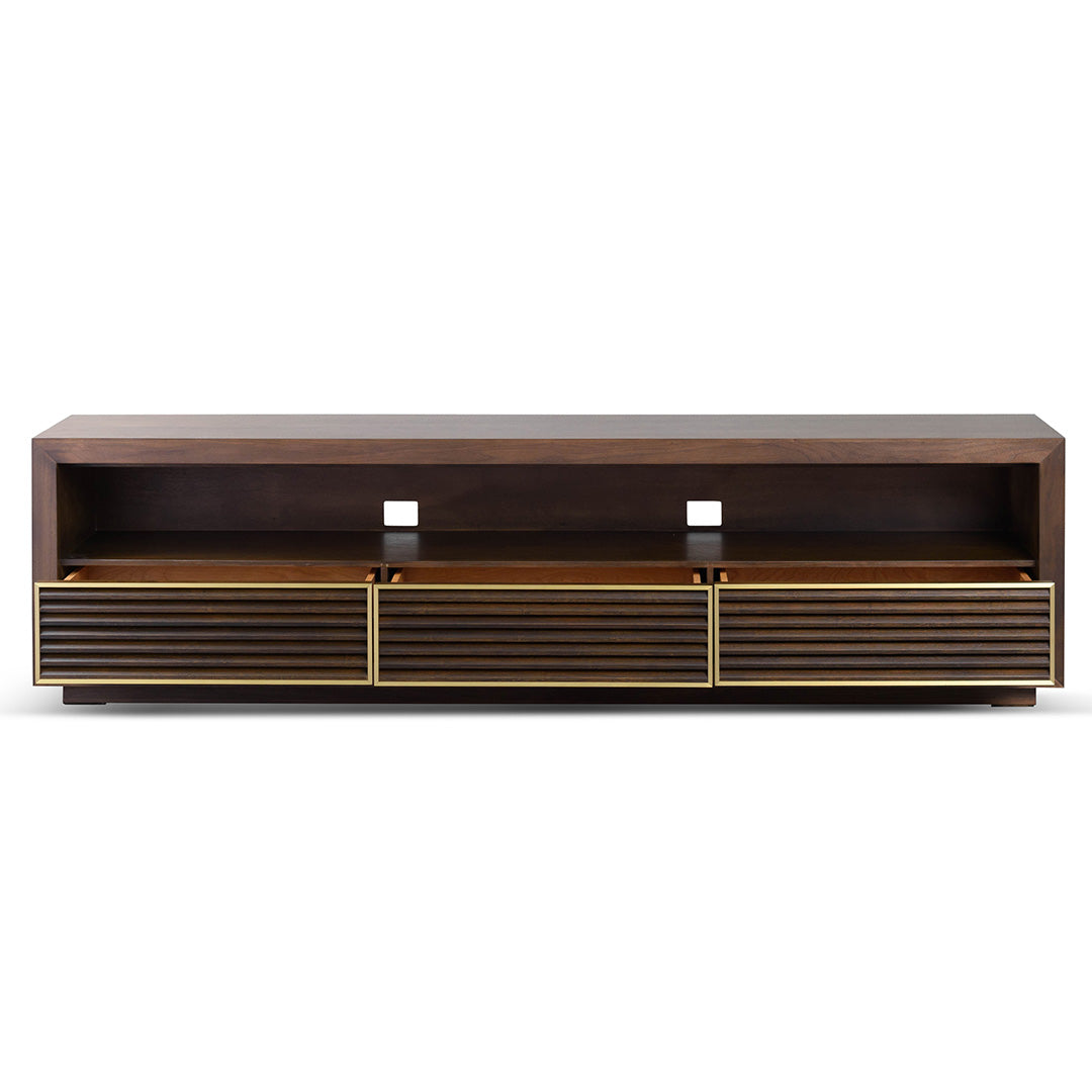 2m TV Entertainment Unit - Walnut-Entertainment Unit-Calibre-Prime Furniture