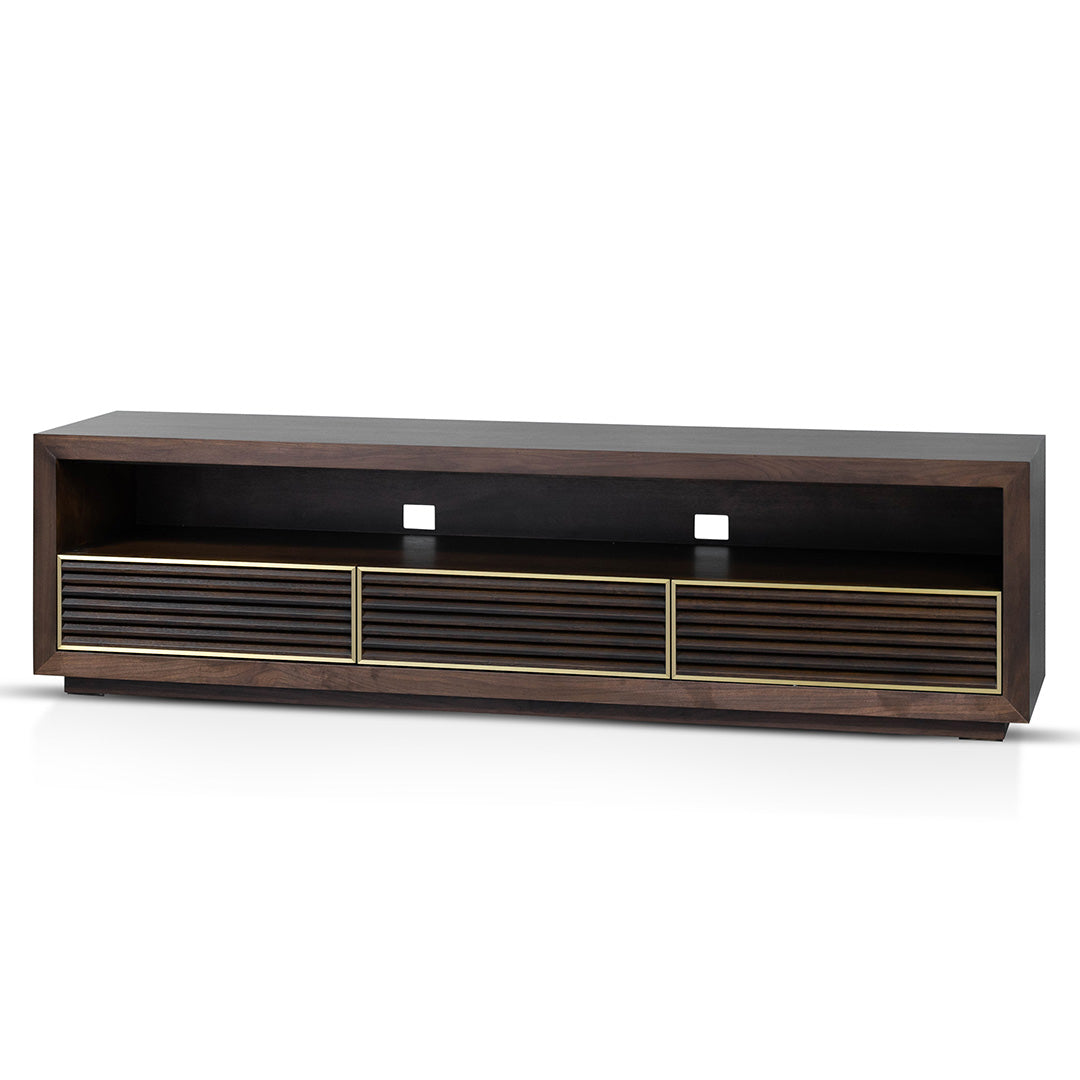 2m TV Entertainment Unit - Walnut-Entertainment Unit-Calibre-Prime Furniture