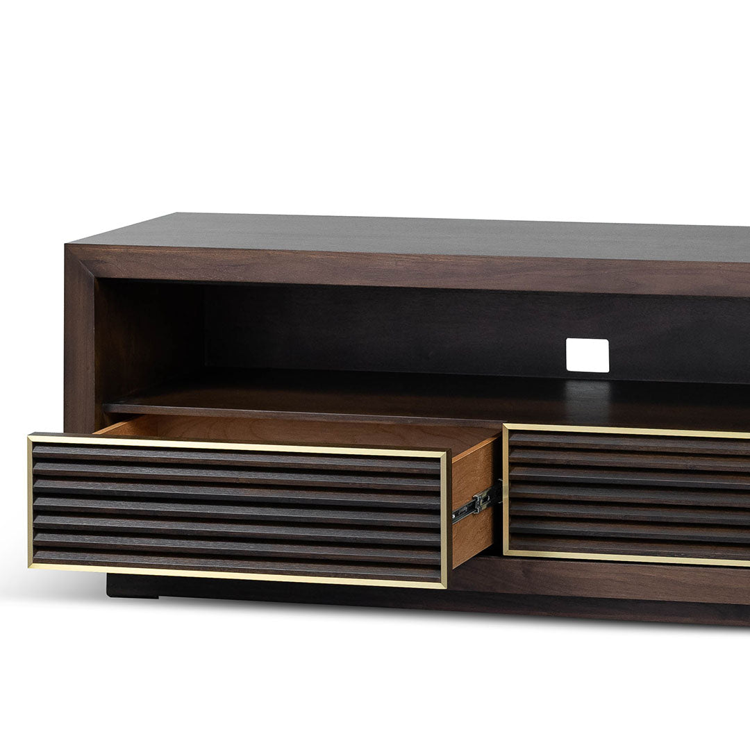 2m TV Entertainment Unit - Walnut-Entertainment Unit-Calibre-Prime Furniture