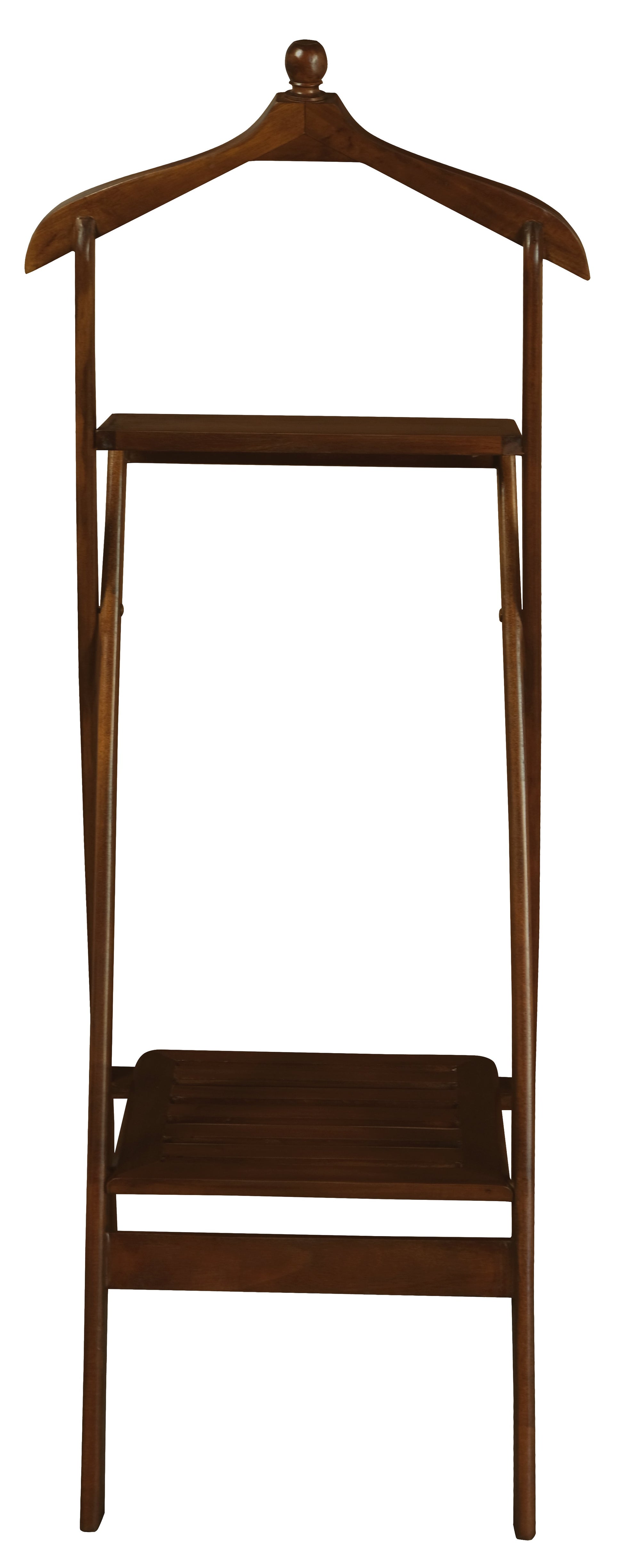 Milly Folded Vallet (Mahogany)-Coat Racks & Stands-Centrum Furniture-Prime Furniture