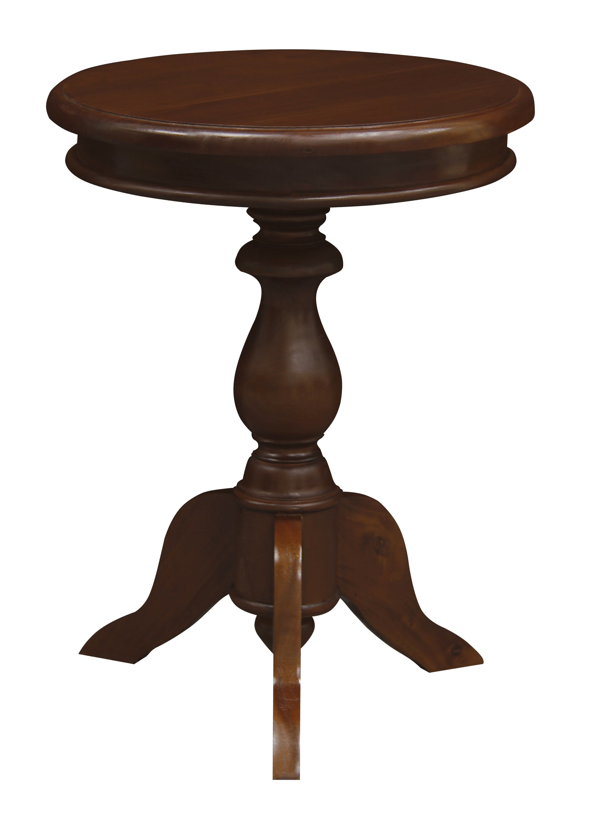 Tasmania Round Wine Table (Mahogany)-Side Table-Centrum Furniture-Prime Furniture