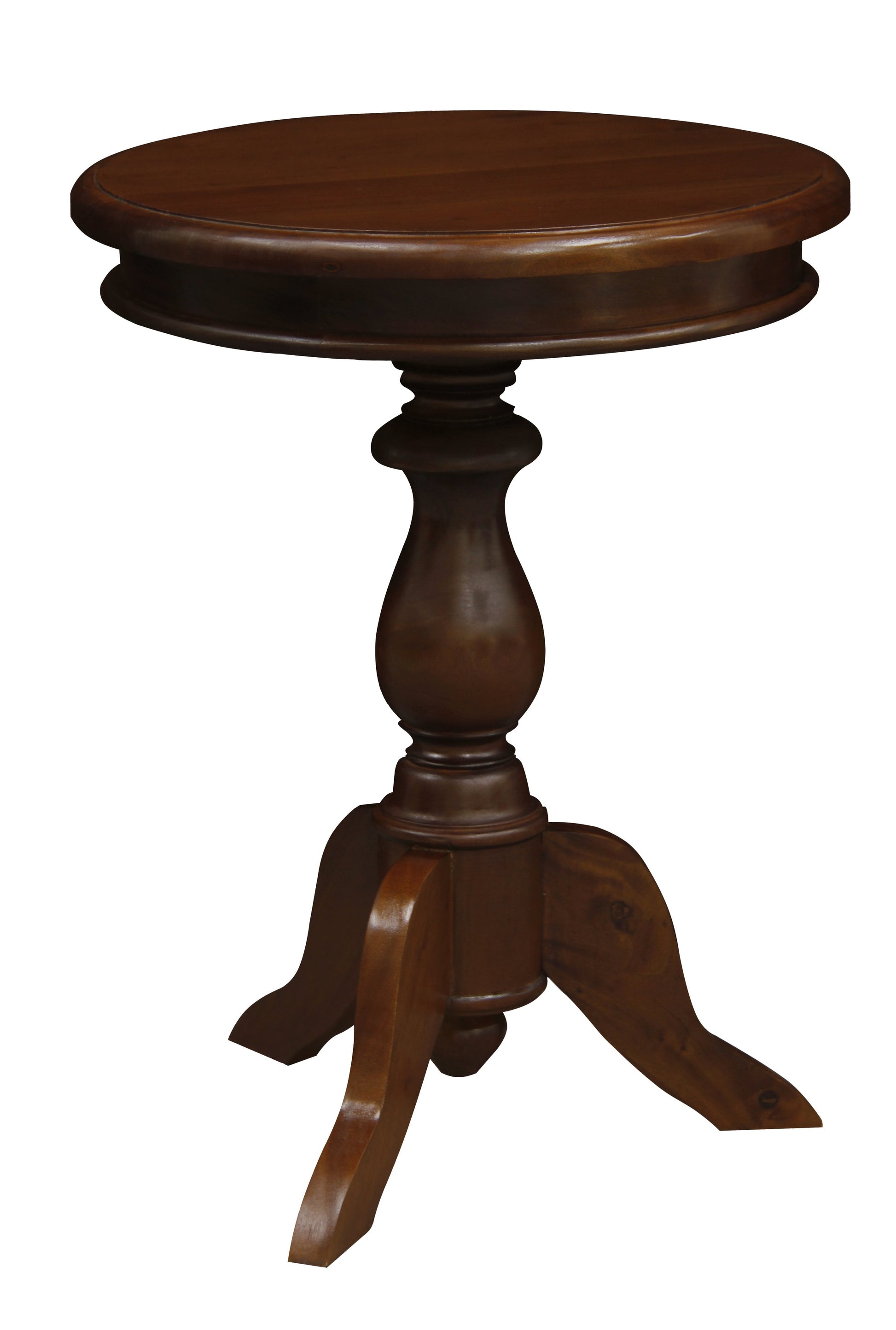 Tasmania Round Wine Table (Mahogany)-Side Table-Centrum Furniture-Prime Furniture