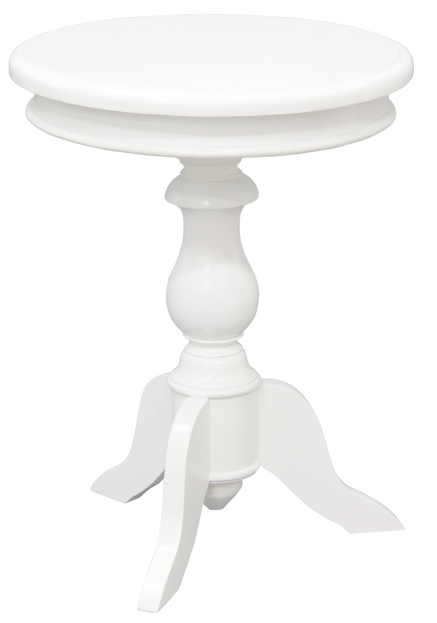 Tasmania Round Wine Table (White)-Side Table-Centrum Furniture-Prime Furniture