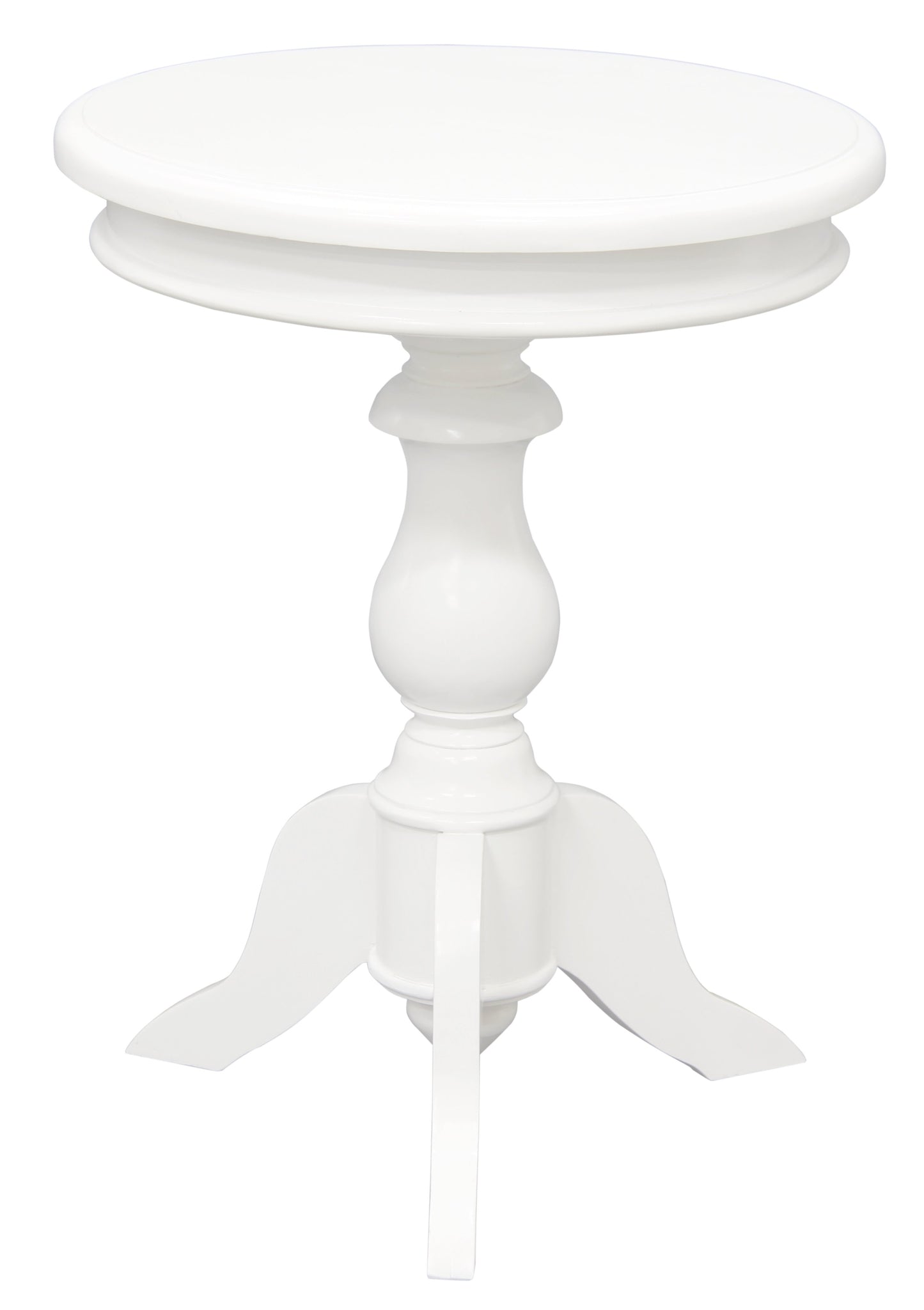 Tasmania Round Wine Table (White)-Side Table-Centrum Furniture-Prime Furniture