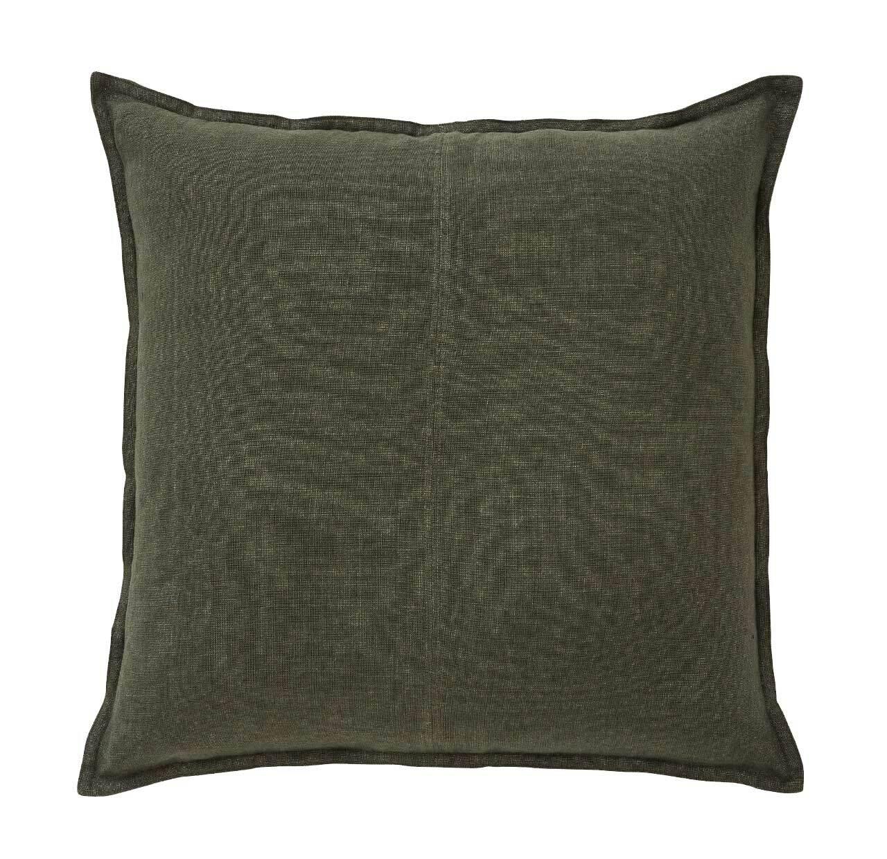 Weave Como Square 60cm Cushion - Khaki CCK91KHAK-Cushion-Weave-Prime Furniture