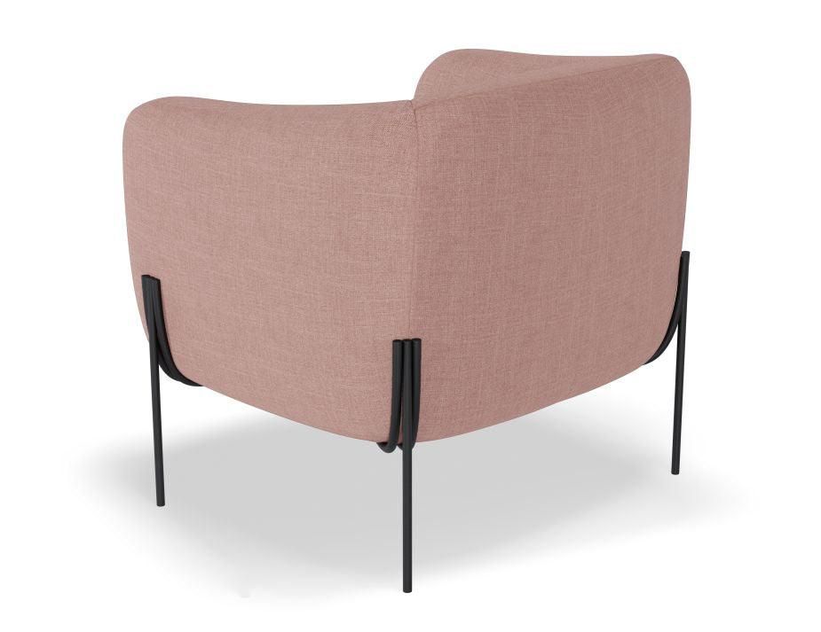 Belle Lounge Chair - Blush Pink - Brushed Matt Bronze Legs - C1002102039356182160676 2