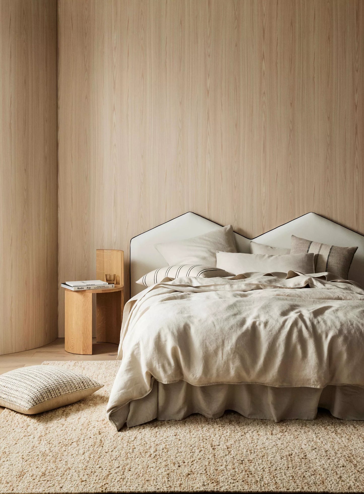 Weave Ravello Linen Flat Sheet - Bone-Sheets & Pillow Cases-Weave-King-Prime Furniture