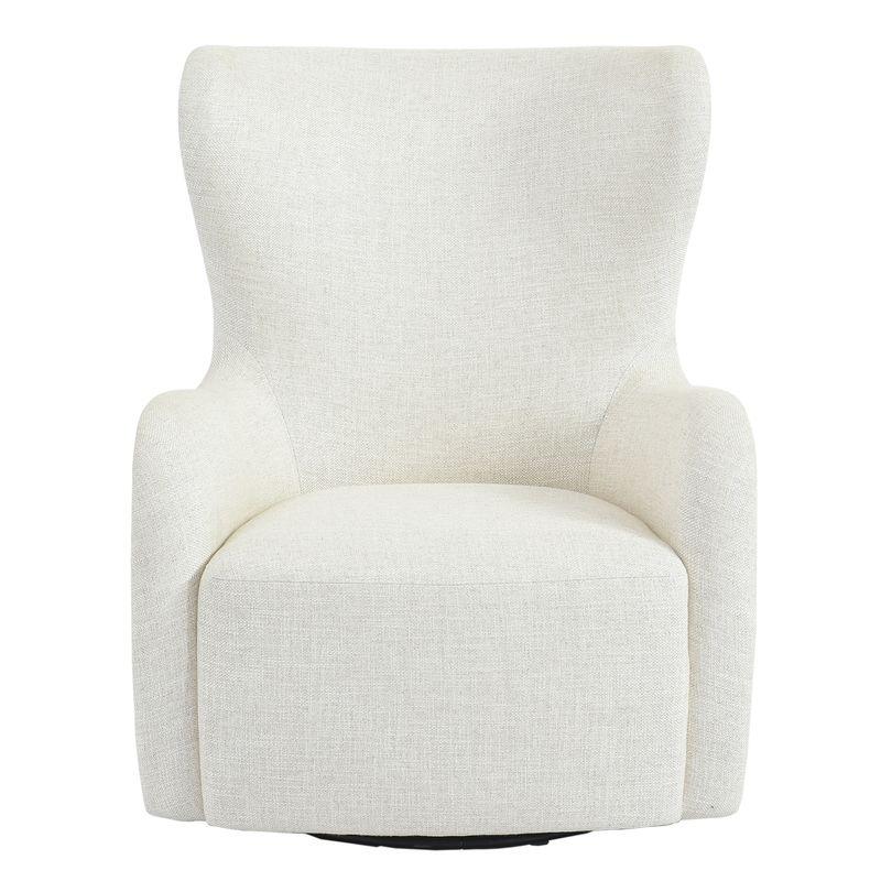 Aaron Swivel Arm Chair - Natural Linen-Chair-Cafe Lighting & Living-Prime Furniture