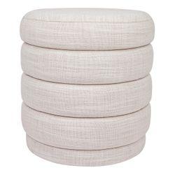 Demi Stool - Off White Linen-Stool-Cafe Lighting & Living-Prime Furniture