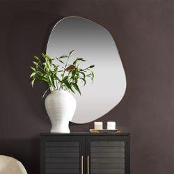 Pollock Wall Mirror - Small Antique Gold-Wall Mirror-Cafe Lighting & Living-Prime Furniture