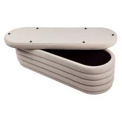 Demi Storage Bench Ottoman - Nude Velvet-Ottoman-Cafe Lighting & Living-Prime Furniture